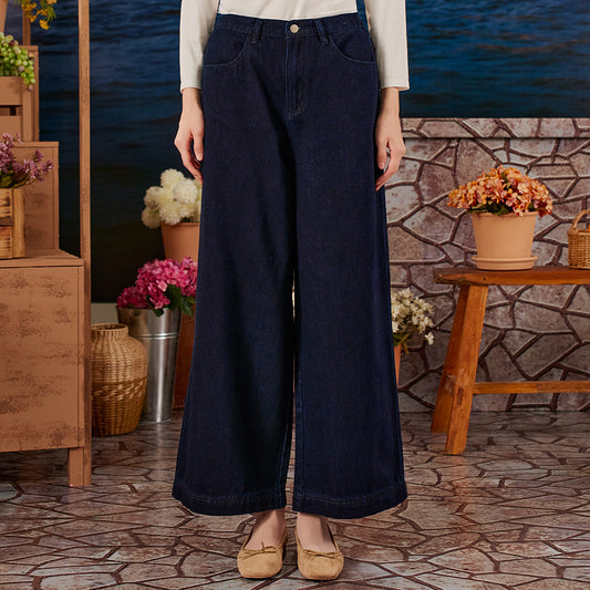Denim Wide Pants