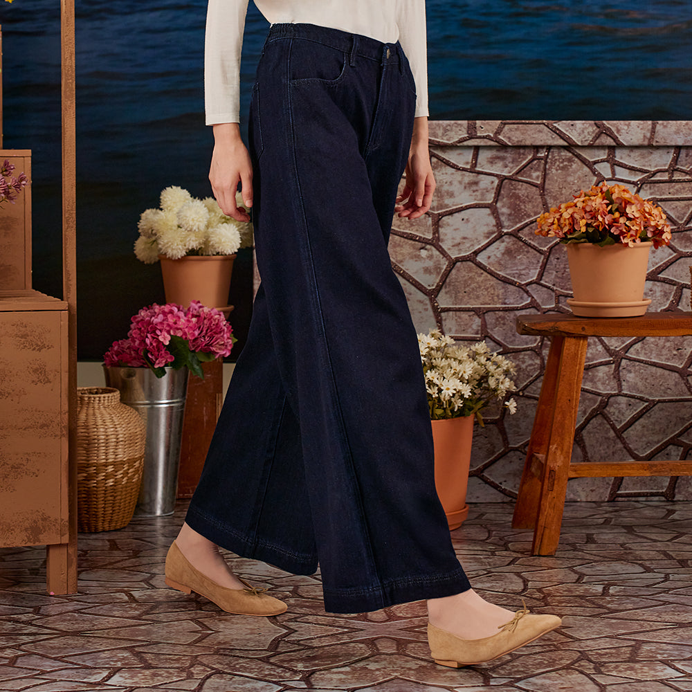 Denim Wide Pants