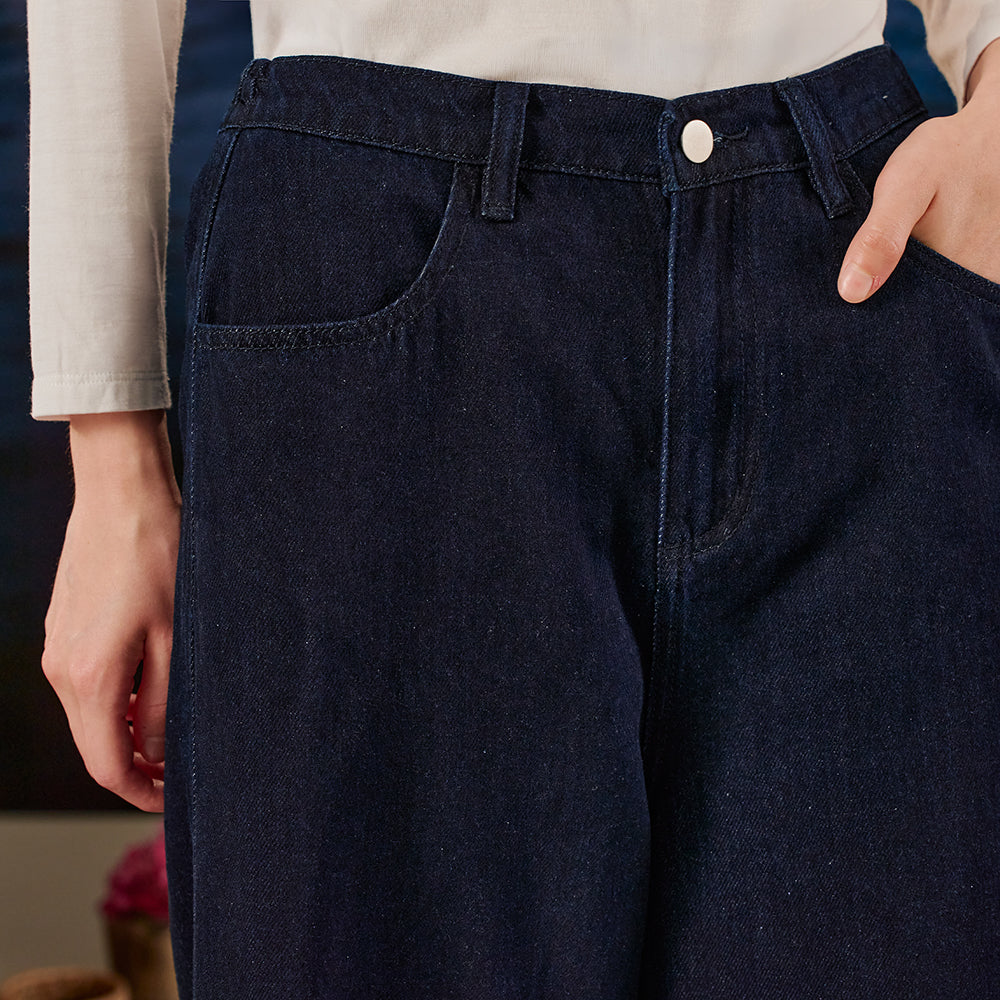 Denim Wide Pants