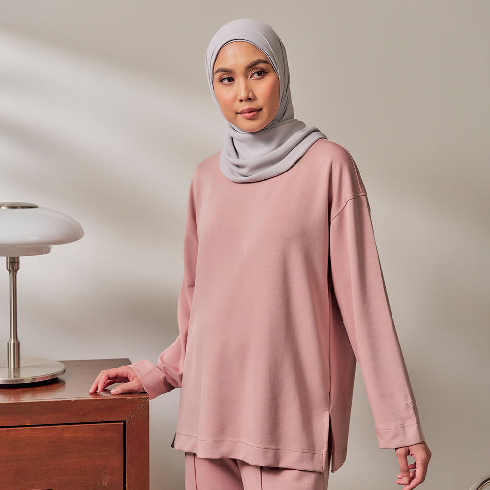 Back Pleated Sweatshirt